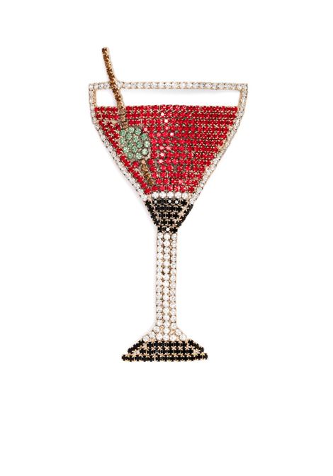 Gold Martini brooch Rosantica - women ROSANTICA | Lifestyle | 17798SPMARTMLT