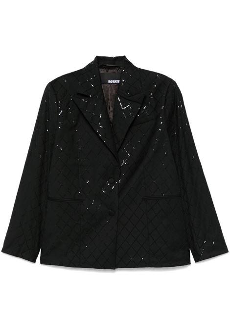 Blazer con paillettes in nero Rotate - donna