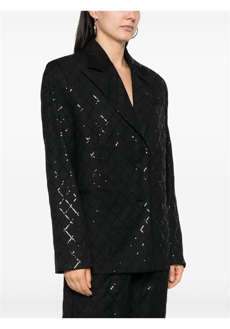 Blazer con paillettes in nero Rotate - donna ROTATE | 113325100100