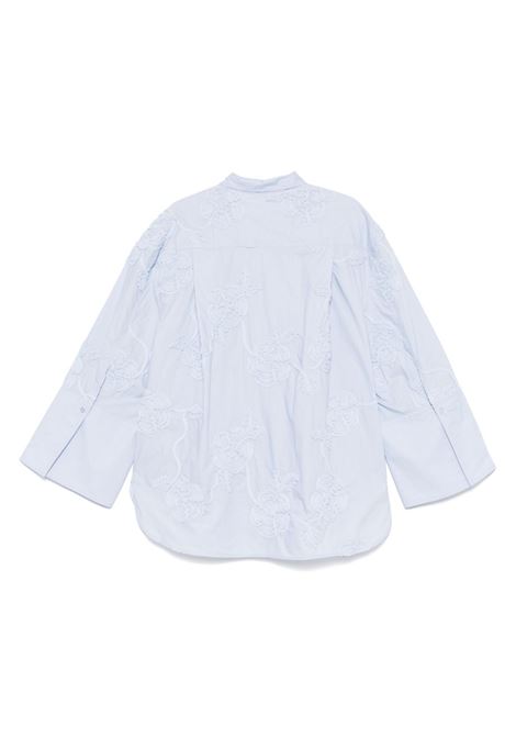 Light blue flower-embellished shirt Rotate - women ROTATE | 11352323222322