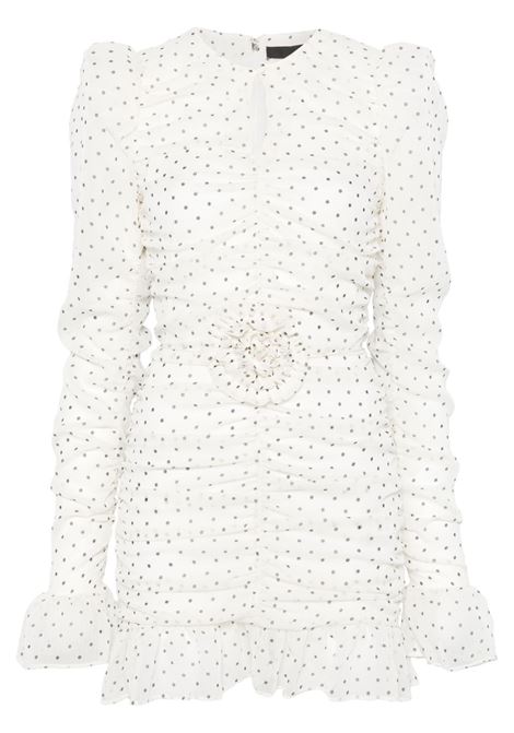 White polka-dot long-sleeves mini dress Rotate - women ROTATE | 113610857857