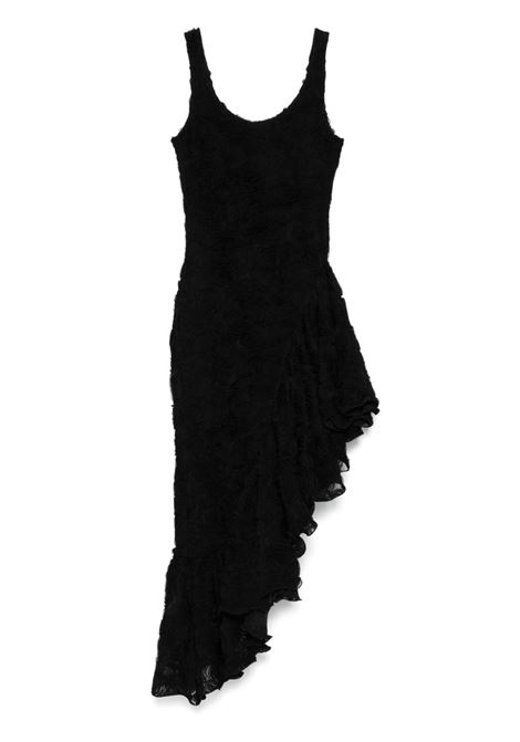 Black flower mesh midi dress Rotate - women ROTATE | 113613100100