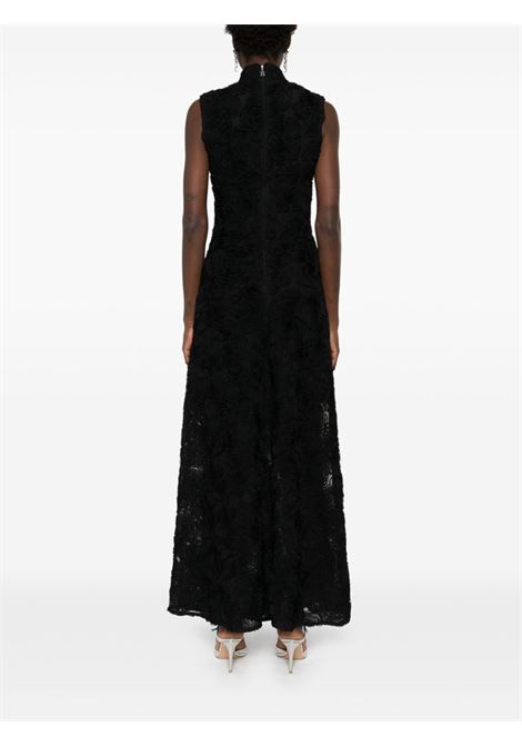 Black flower-mesh maxi dress Rotate - women ROTATE | 113617100100