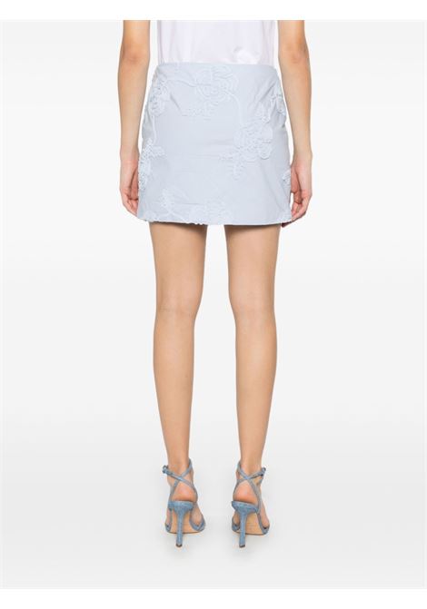 Light blue flower-embellished mini skirt Rotate - women ROTATE | 11385923222322