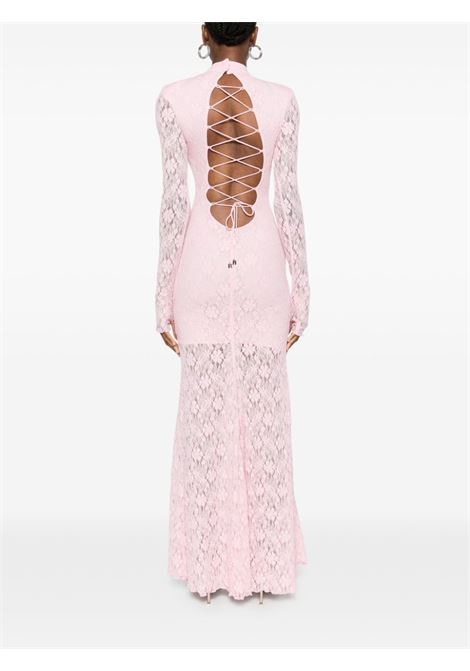 Light pink lace-detail long dress Rotate - women ROTATE | 11414210111011