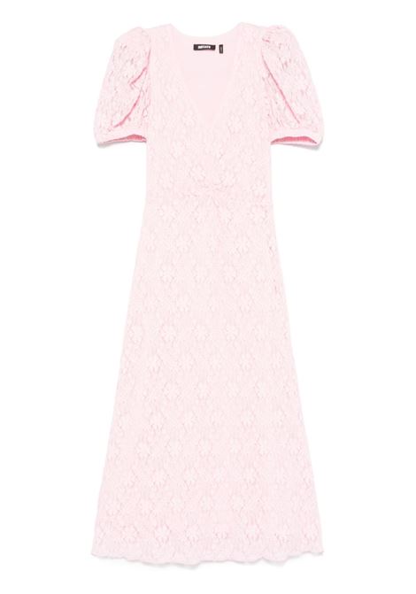 Light pink lace fitted midi dress Rotate - women ROTATE | 11414810111011