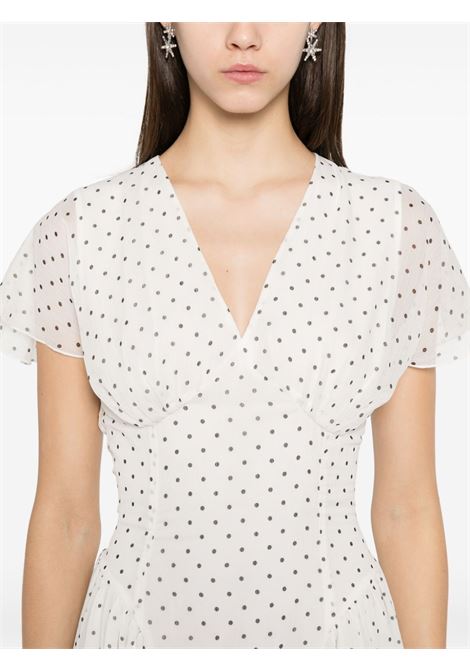 White polka-dot midi dress Rotate - women ROTATE | 114227857857