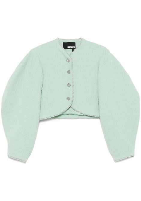 Mint green bead-embellished boucle jacket  Rotate - women ROTATE | 11432723682368