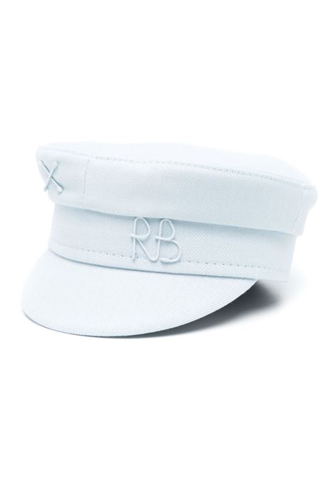 Light blue logo-detail baker boy hat - RUSLAN BAGINSKIY  women RUSLAN BAGINSKIY | Hats | KPC077WPWRB077