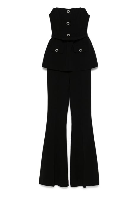 Black crepe jumpsuit Self-portrait - women