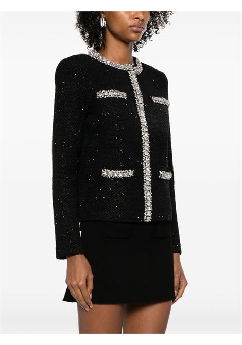 Cardigan con paillettes in nero Self-portrait - donna SELF-PORTRAIT | RS25035CBB