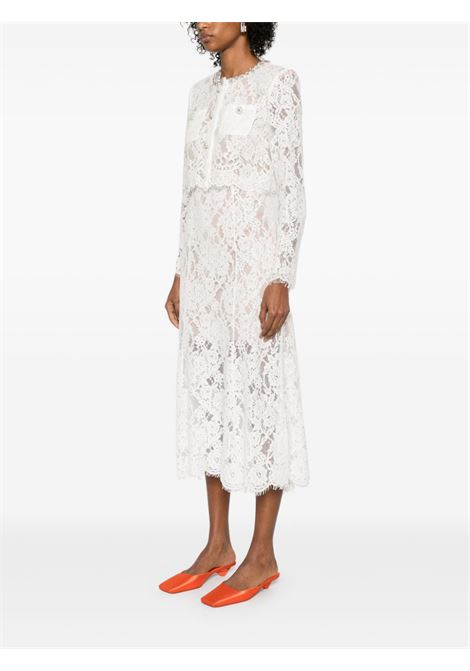 White lace embellished midi dress Self-portrait - women SELF-PORTRAIT | RS25053MBW