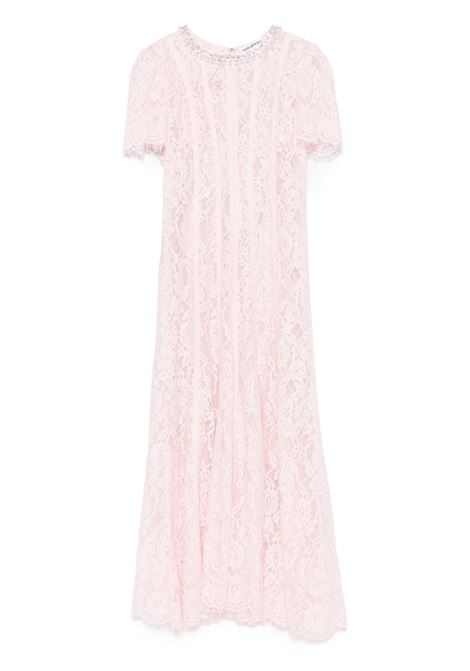 Light pink lace midi dress Self Portrait - women