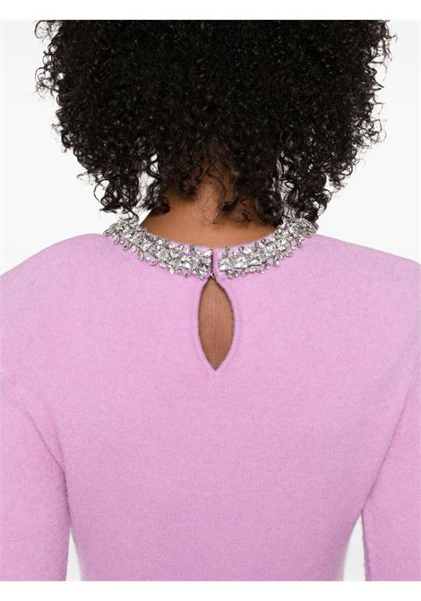 Maglione con cristalli in rosa Self-portrait - donna SELF-PORTRAIT | RS25118TP