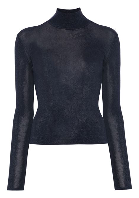 Blue roll-neck top Self-portrait - women