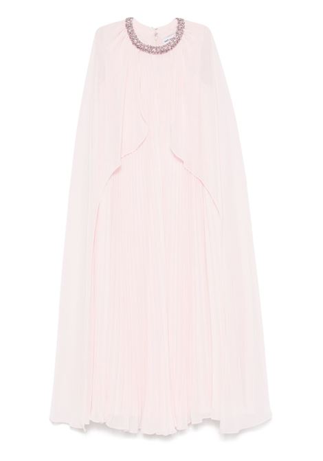 Abito midi in chiffon con mantella in rosa Self-portrait - donna SELF-PORTRAIT | RS25303MP