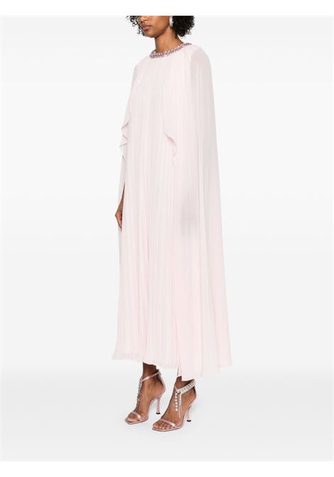 Abito midi in chiffon con mantella in rosa Self-portrait - donna SELF-PORTRAIT | RS25303MP