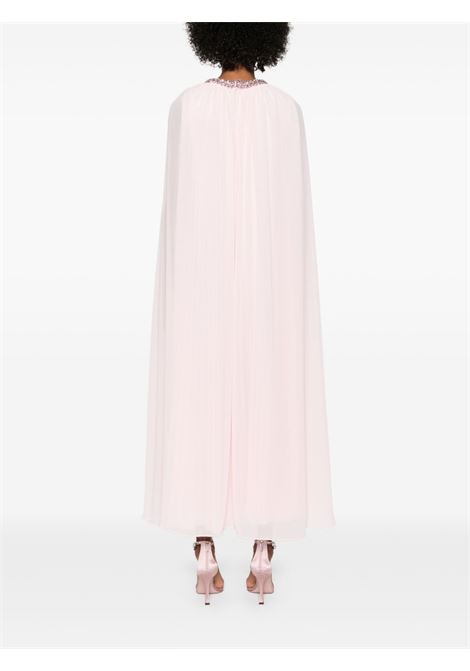 Abito midi in chiffon con mantella in rosa Self-portrait - donna SELF-PORTRAIT | RS25303MP