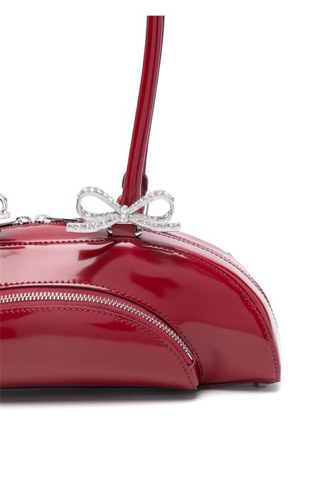 Burgundy bow-detail shoulder bag  Self-portrait - women SELF-PORTRAIT | RS25304BU