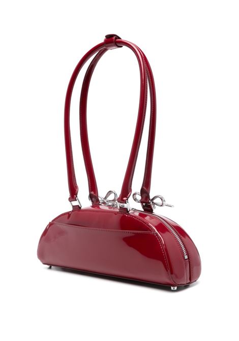 Burgundy bow-detail shoulder bag  Self-portrait - women SELF-PORTRAIT | RS25304BU