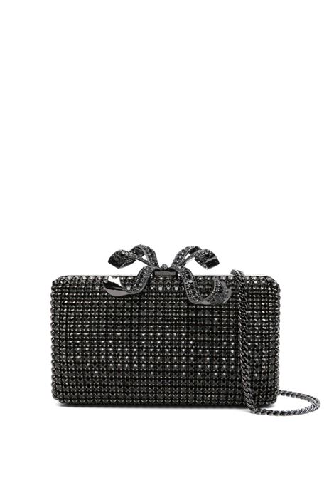 Clutch con cristalli in nero Self-portrait - donna SELF-PORTRAIT | RS25306B