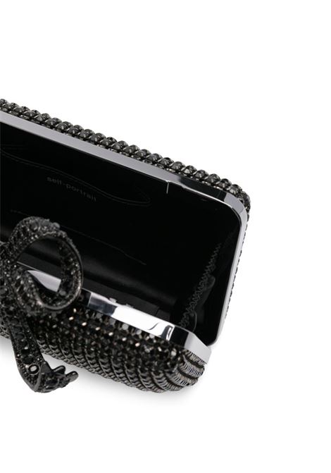 Clutch con cristalli in nero Self-portrait - donna SELF-PORTRAIT | RS25306B