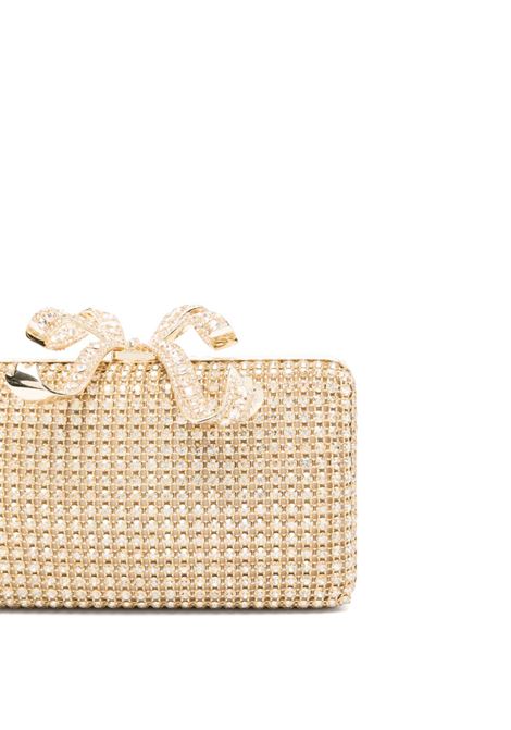 Clutch con cristalli in oro Self-portrait - donna SELF-PORTRAIT | RS25306GD