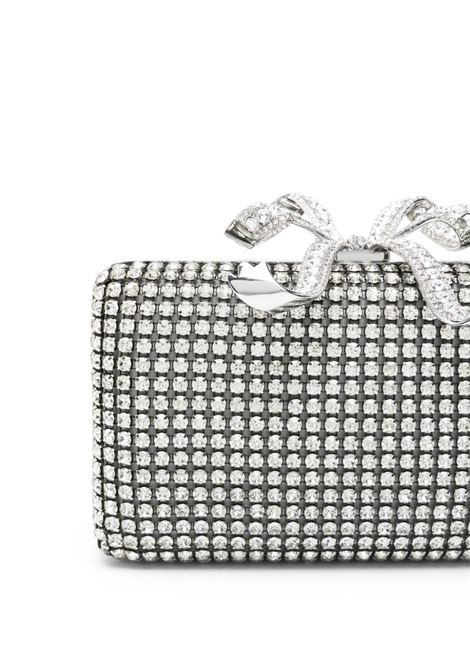 Borsa clutch con cristalli argento self-portrait - donna SELF-PORTRAIT | RS25306SL