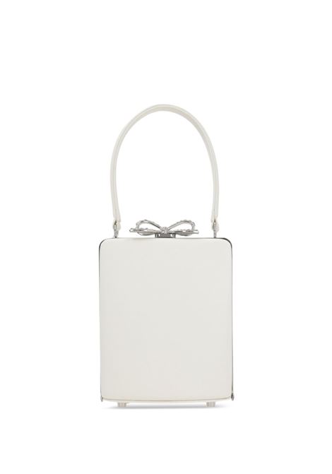 Borsa Bow mini in bianco Self-Portrait - donna