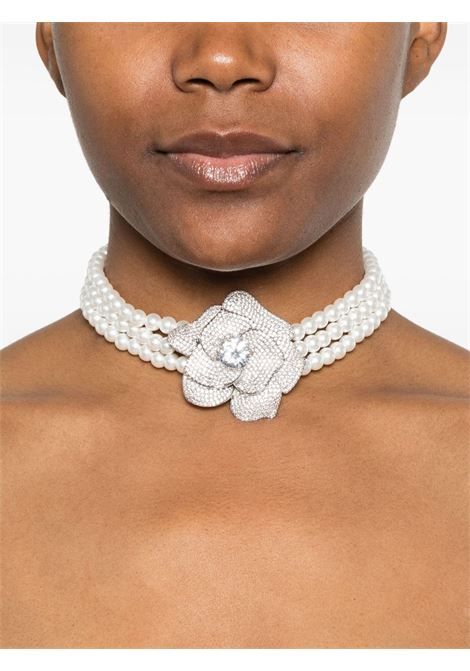 Choker con cristalli in argento Self-Portrait - donna SELF-PORTRAIT | SS25622NSL