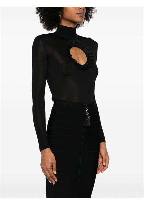 Body con dettaglio cut-out in nero Self-portrait - donna SELF-PORTRAIT | SS25CK005TB