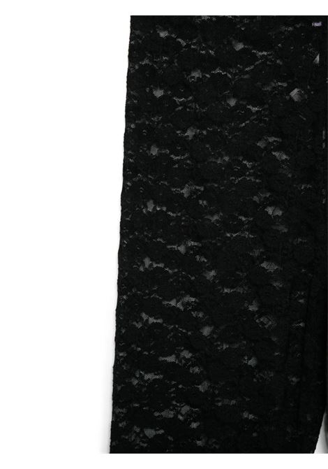 Black floral-lace tights Self-portrait - women SELF-PORTRAIT | SS25CK025PB