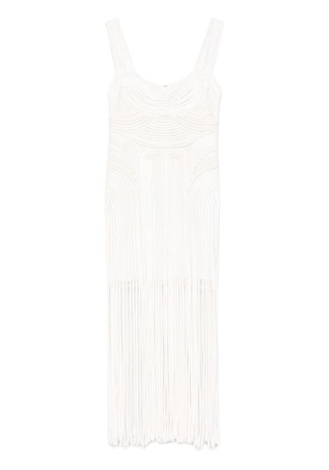 White fringed midi dress Simkhai - women SIMKHAI | 1251126XWHT