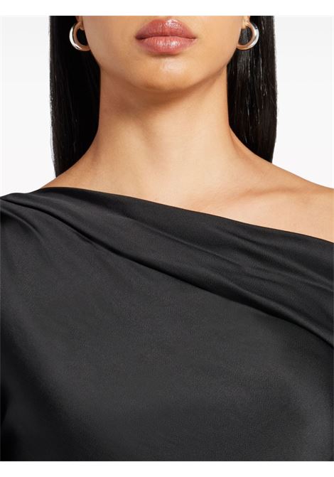 Black Alice off-shoulder satin top Simkhai - women SIMKHAI | SI2081QBLK