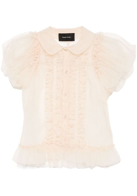 Camicia con maniche a palloncino in beige chiaro Simone Rocha - donna SIMONE ROCHA | Top | 53060069ND