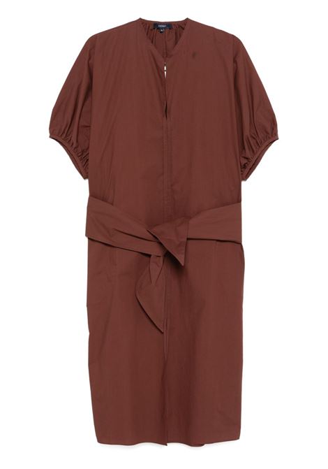 Chestnut Brown Alger midi dress Soeur - women SOEUR | ROB1620ALGERMAR53