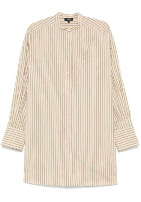 Beige striped Diane shirt dress Soeur - women SOEUR | ROB1631DIANEBRO06