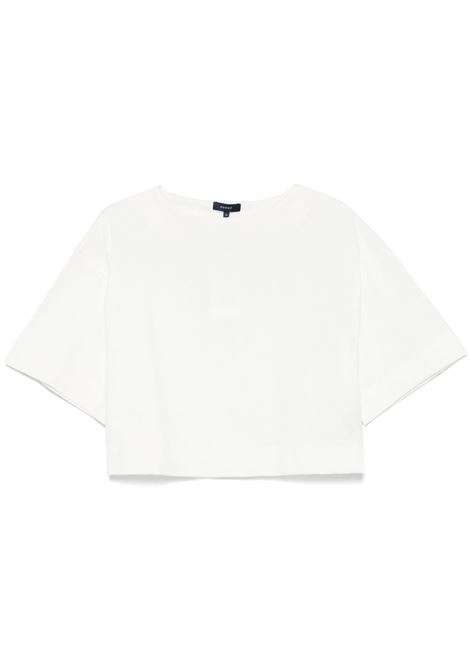 White Davina cropped T-shirt Soeur - women SOEUR | TSH1604DAVINABLA12