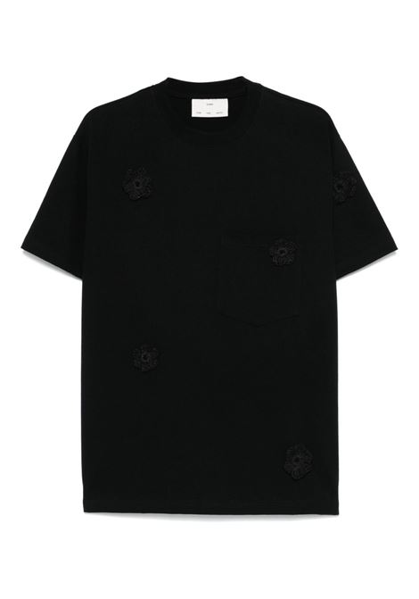 T-shirt Daisy con applicazioni in nero Song For The Mute - uomo SONG FOR THE MUTE | T-shirt | 251MTS035DBLK