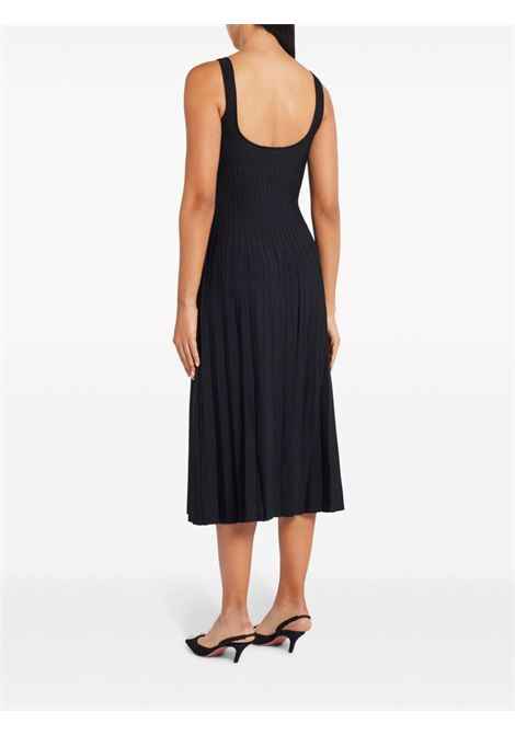 Black Ellison knitted midi dress Staud - women STAUD | 45420126BLK