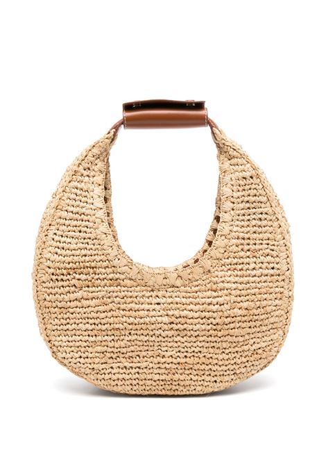 Beige Moon rafia hand bag Staud - women STAUD | Hand bags | H24S4003RBANTTN