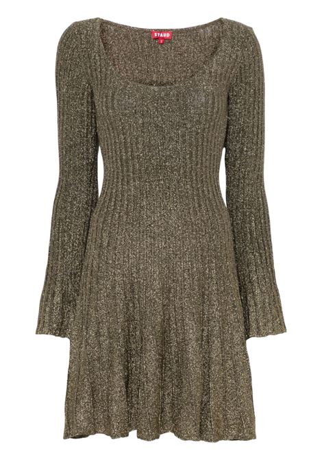 Gold raquel knitted dress Staud - women STAUD | R25R2116LXMTGL