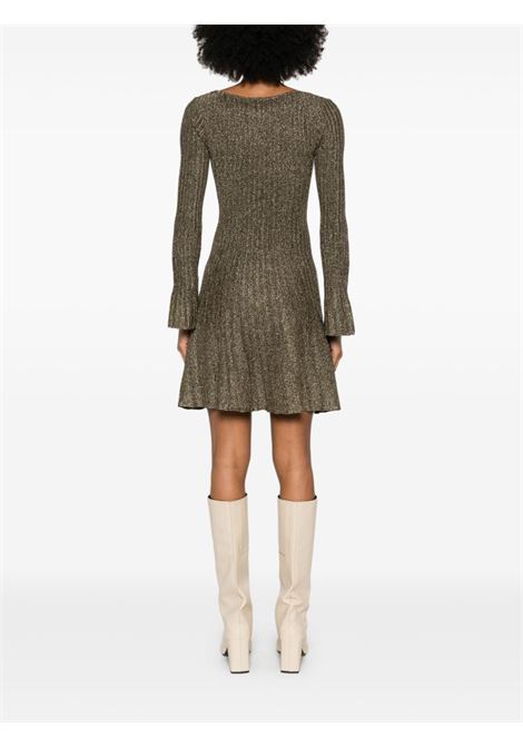 Gold raquel knitted dress Staud - women STAUD | R25R2116LXMTGL