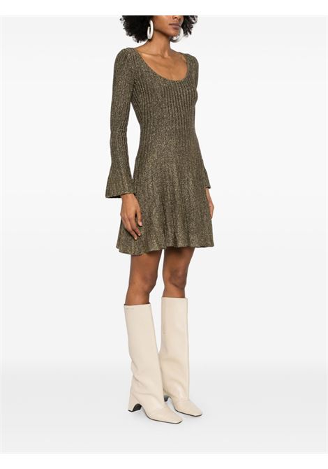 Gold raquel knitted dress Staud - women STAUD | R25R2116LXMTGL