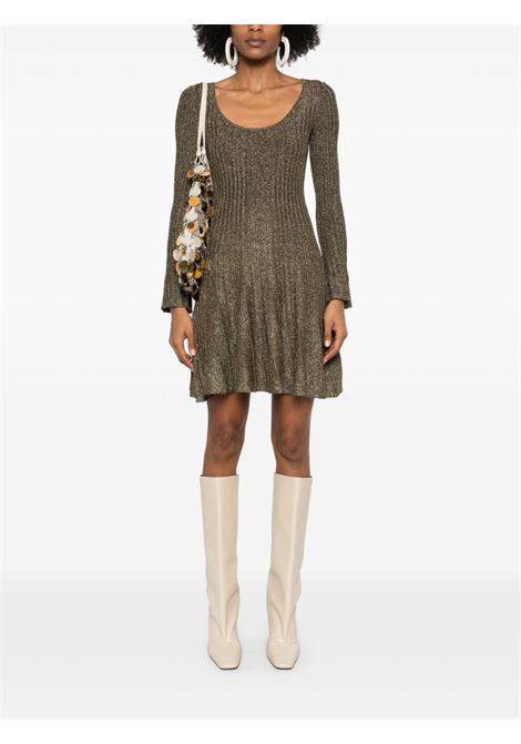 Gold raquel knitted dress Staud - women STAUD | R25R2116LXMTGL