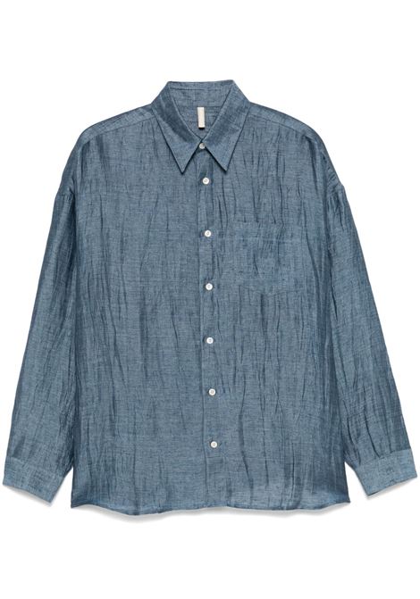 Indigo blue Stable shirt Sunflower - men