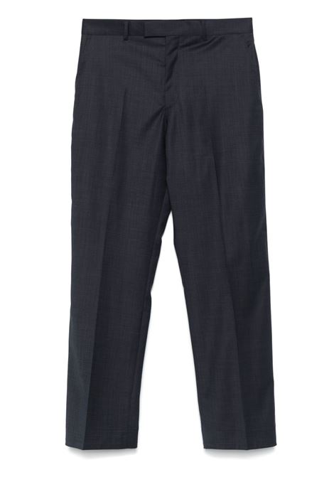 Navy blue melange-effects trousers Sunflower - men