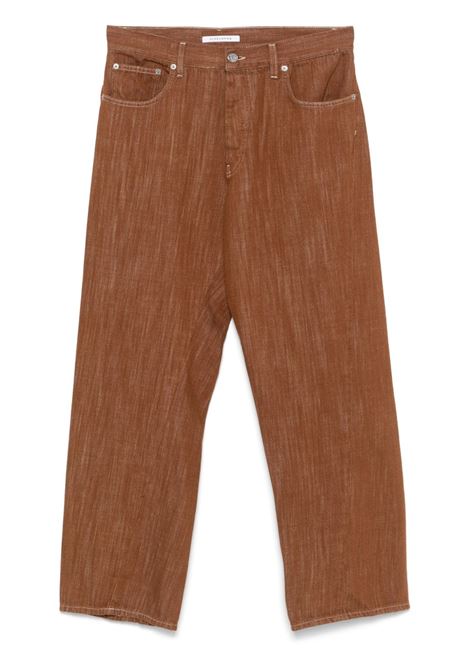 Jeans Wide Twist in marrone Sunflower - uomo