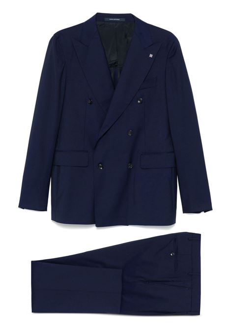 Navy blue double-breasted suit Tagliatore - men