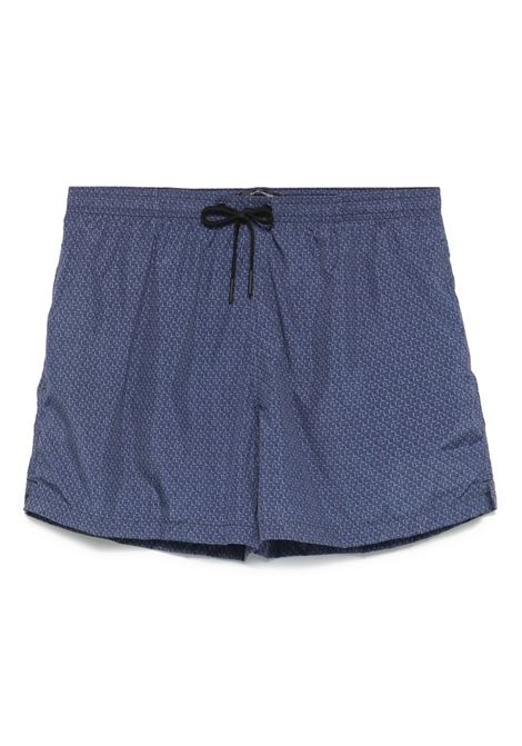 Blue printed swim shorts Tagliatore - men